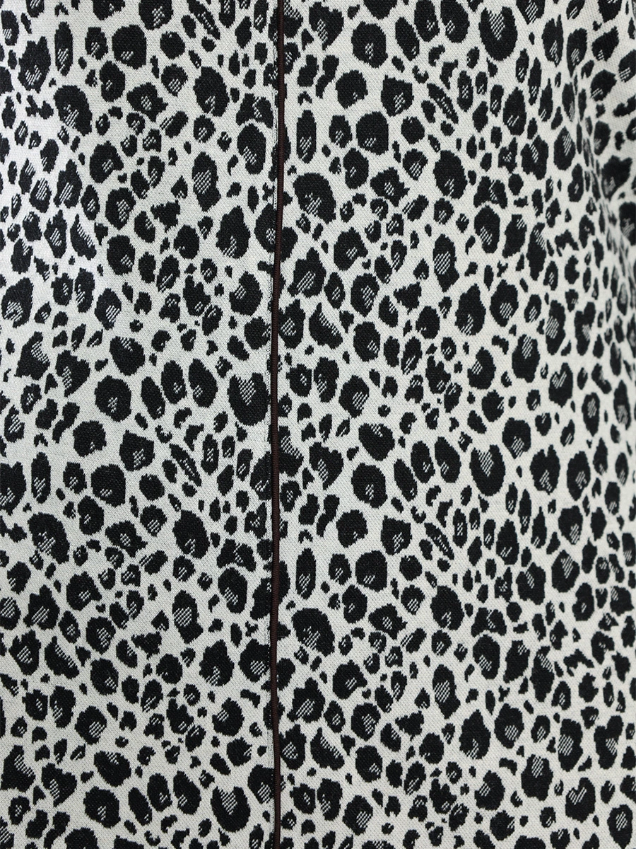Платье трикотажное с леопардовым принтом